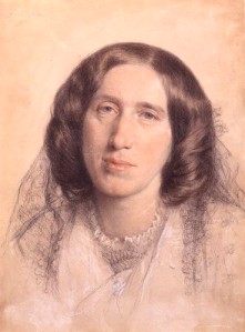 NPG 669,George Eliot (Mary Ann Cross (nÈe Evans)),by Sir Frederic William Burton